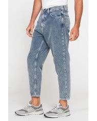 PANTALONE 5 TASCHE IN VELLUTO EFFETTO ACID WASH