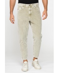 PANTALONE 5 TASCHE IN VELLUTO EFFETTO ACID WASH