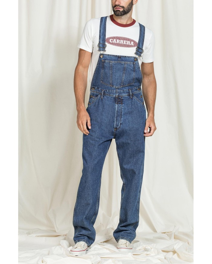 SALOPETTE WORKER IN DENIM OLD STYLE MODELLO REPLICA