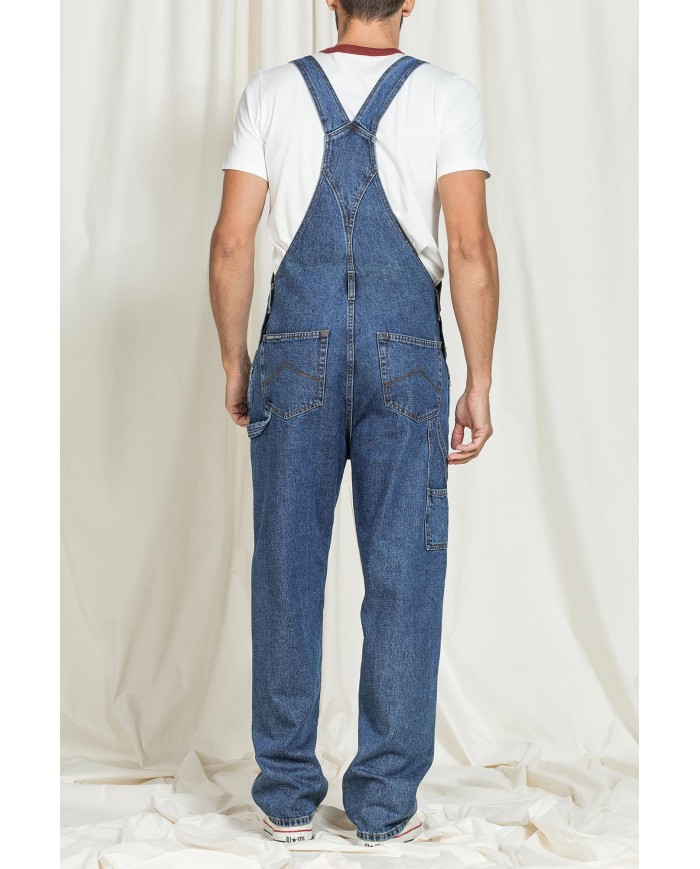 SALOPETTE WORKER IN DENIM OLD STYLE MODELLO REPLICA