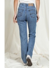 JEANS DONNA MODELLO REPLICA 5 TASCHE IN DENIM 13oz