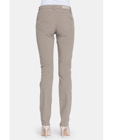 PANTALONE COLORATO IN POPELINE. Modello basic 752