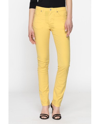 PANTALONE COLORATO IN POPELINE. Modello basic 752