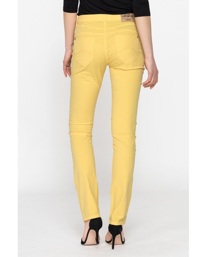 PANTALONE COLORATO IN POPELINE. Modello basic 752