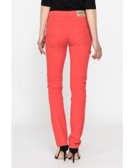 PANTALONE COLORATO IN POPELINE. Modello basic 752