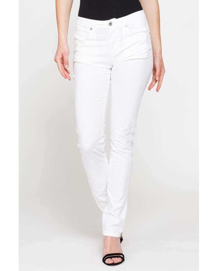 PANTALONE COLORATO IN POPELINE. Modello basic 752