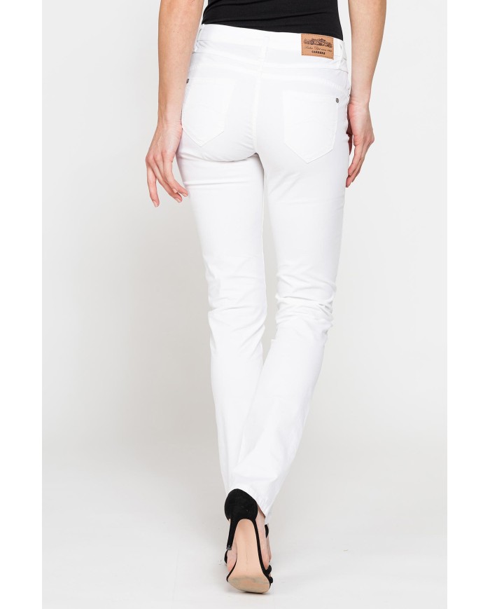 PANTALONE COLORATO IN POPELINE. Modello basic 752