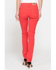 PANTALONE COLORATO IN POPELINE. Modello basic 752