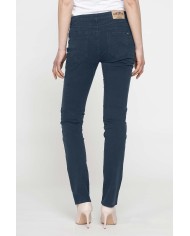 PANTALONE COLORATO IN POPELINE. Modello basic 752