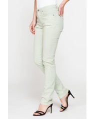 PANTALONE COLORATO IN POPELINE. Modello basic 752