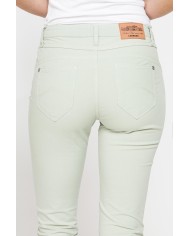 PANTALONE COLORATO IN POPELINE. Modello basic 752