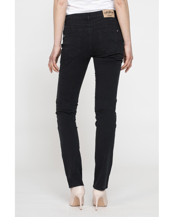 PANTALONE COLORATO IN POPELINE. Modello basic 752