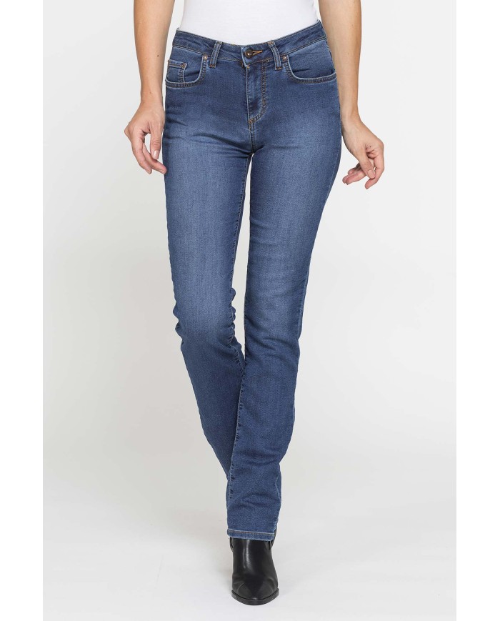 JEANS DONNA CINQUE TASCHE REGULAR FIT IN DENIM PLAY 10 oz.