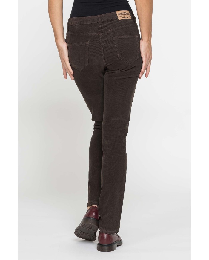 PANTALONE 5 TASCHE MOD. 752 IN VELLUTO STRETCH