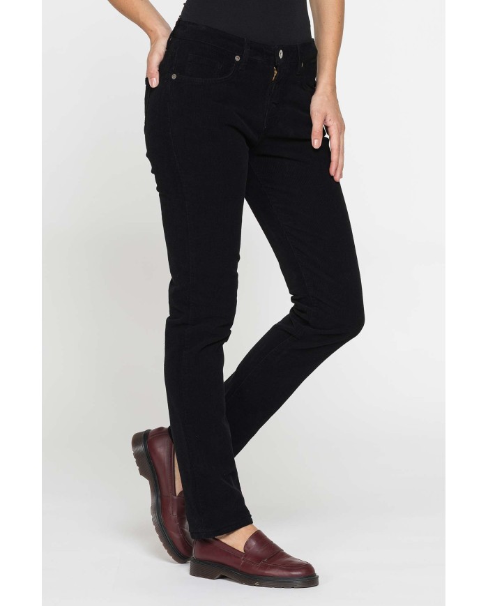 PANTALONE 5 TASCHE MOD. 752 IN VELLUTO STRETCH