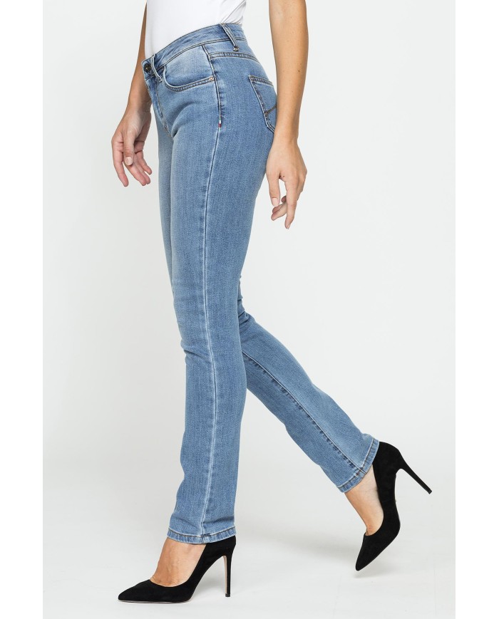 JEANS DONNA 5 tasche gamba dritta