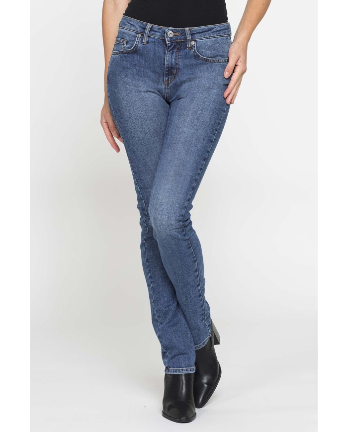 JEANS DONNA 5 tasche gamba dritta