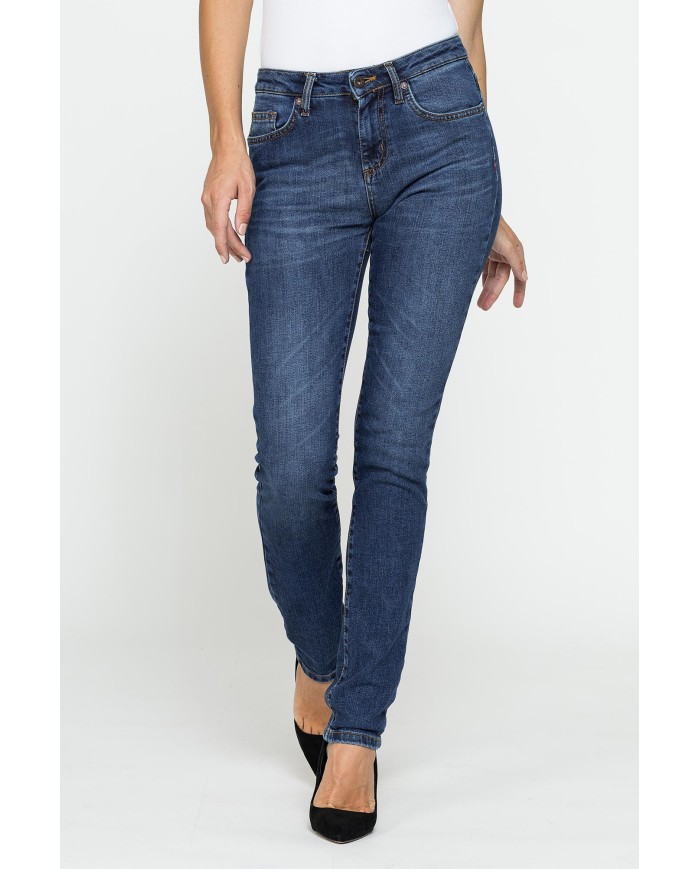 JEANS DONNA 5 tasche gamba dritta