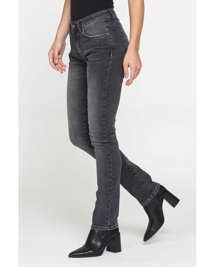 JEANS DONNA 5 tasche gamba dritta