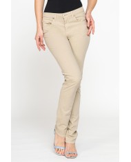 PANTALONE COLORATO IN TELA STRETCH.