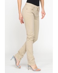 PANTALONE COLORATO IN TELA STRETCH.
