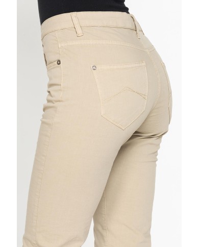 PANTALONE COLORATO IN TELA STRETCH.