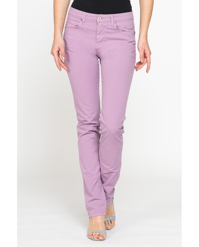 PANTALONE COLORATO IN TELA STRETCH.