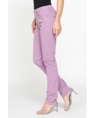 PANTALONE COLORATO IN TELA STRETCH.