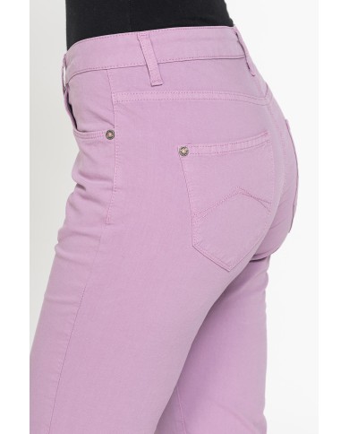 PANTALONE COLORATO IN TELA STRETCH.