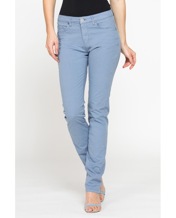 PANTALONE COLORATO IN TELA STRETCH.