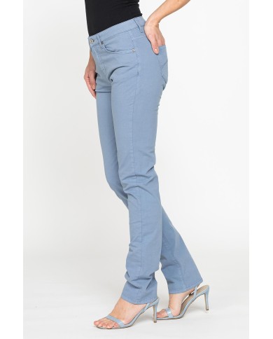 PANTALONE COLORATO IN TELA STRETCH.