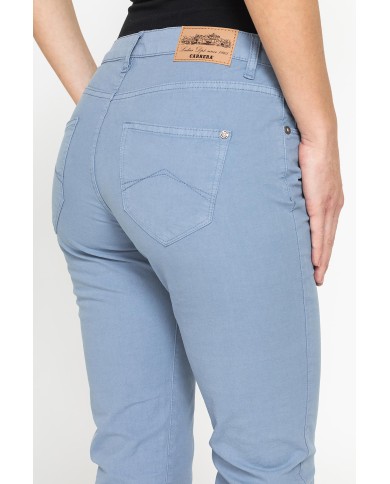 PANTALONE COLORATO IN TELA STRETCH.