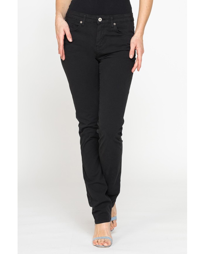 PANTALONE COLORATO IN TELA STRETCH.