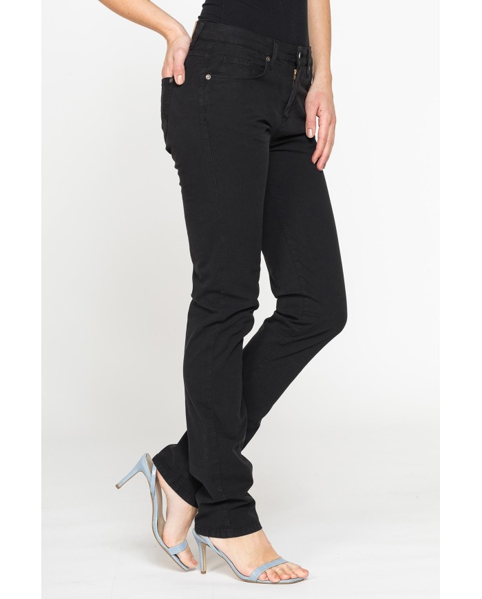 PANTALONE COLORATO IN TELA STRETCH.