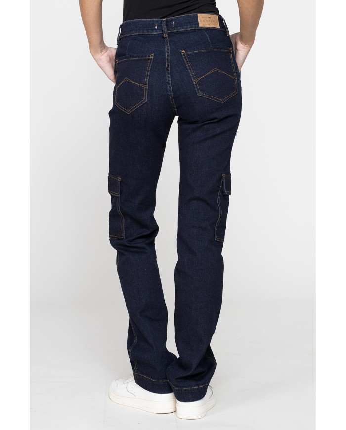 JEANS DONNA MOD. 752 CARGO IN DENIM STRETCH