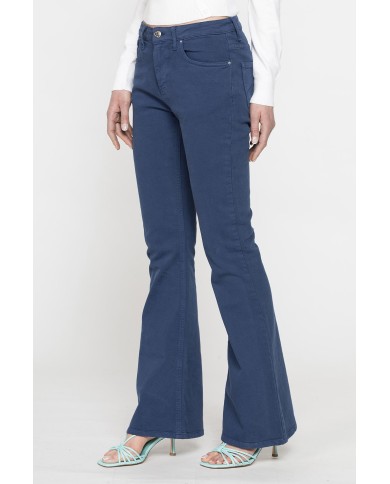 PANTALONE A ZAMPA IN BULL DENIM PANTALONE A ZAMPA IN BULL DENIM