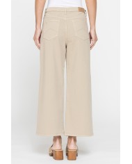 PANTALONE CULOTTE IN BULL DENIM STRETCH.