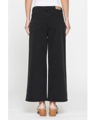 PANTALONE CULOTTE IN BULL DENIM STRETCH.