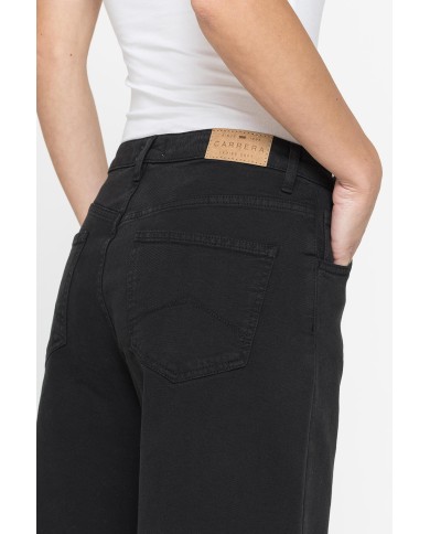 PANTALONE CULOTTE IN BULL DENIM STRETCH.