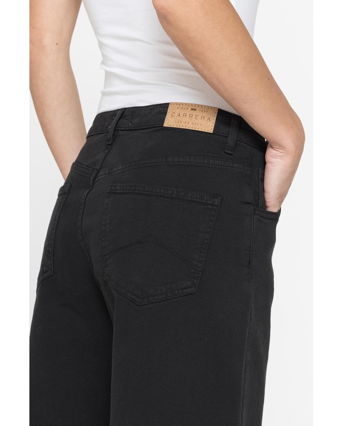 PANTALONE CULOTTE IN BULL DENIM STRETCH.