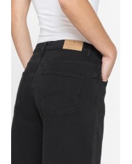 PANTALONE CULOTTE IN BULL DENIM STRETCH.