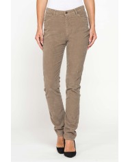 PANTALONE CINQUE TASCHE COMFORT FIT IN VELLUTO STRETCH 1000 RIGHE