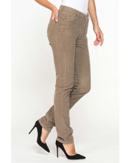 PANTALONE CINQUE TASCHE COMFORT FIT IN VELLUTO STRETCH 1000 RIGHE