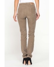 PANTALONE CINQUE TASCHE COMFORT FIT IN VELLUTO STRETCH 1000 RIGHE