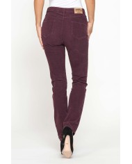 PANTALONE CINQUE TASCHE COMFORT FIT IN VELLUTO STRETCH 1000 RIGHE