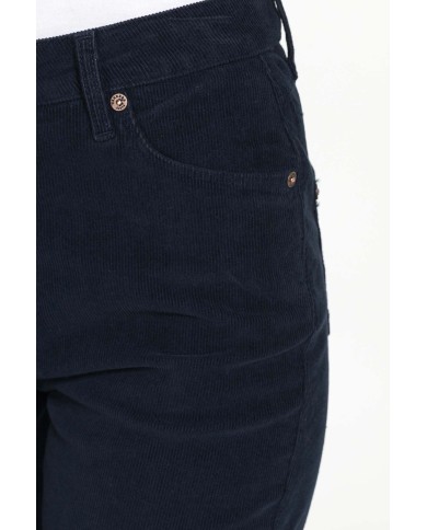 PANTALONE CINQUE TASCHE COMFORT FIT IN VELLUTO STRETCH 1000 RIGHE