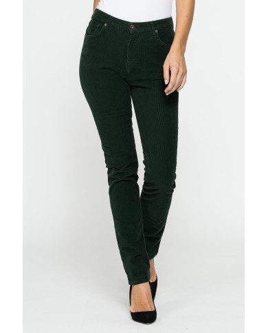 PANTALONE CINQUE TASCHE COMFORT FIT IN VELLUTO STRETCH 1000 RIGHE