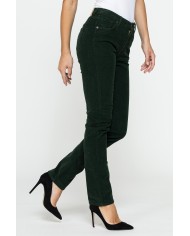 PANTALONE CINQUE TASCHE COMFORT FIT IN VELLUTO STRETCH 1000 RIGHE