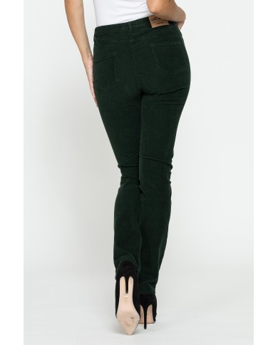 PANTALONE CINQUE TASCHE COMFORT FIT IN VELLUTO STRETCH 1000 RIGHE