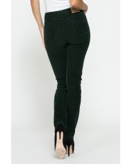 PANTALONE CINQUE TASCHE COMFORT FIT IN VELLUTO STRETCH 1000 RIGHE